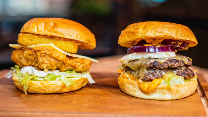 top burger and sauce spot