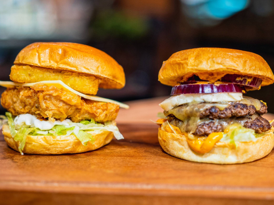 top burger and sauce spot