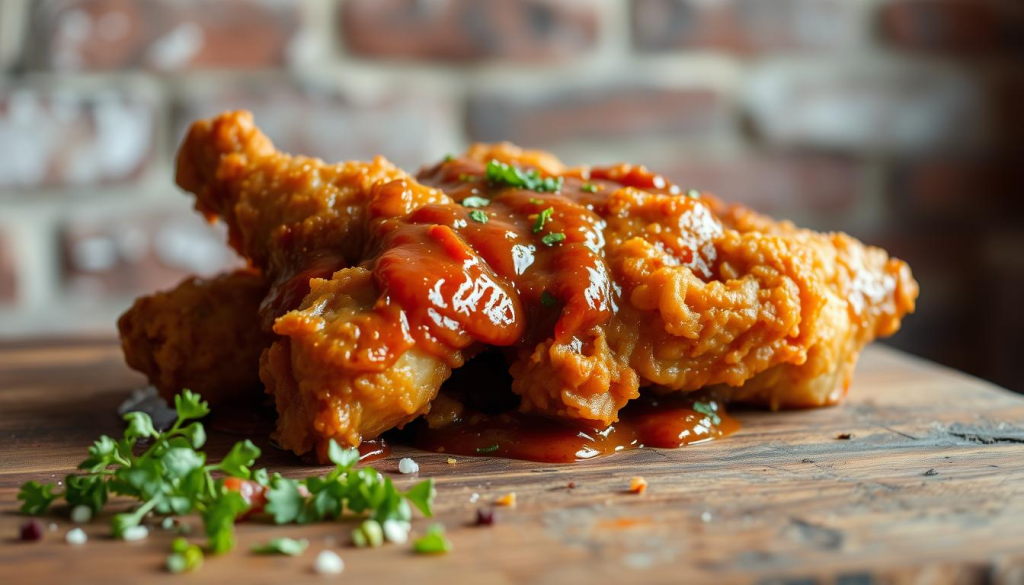 saucy fried chicken