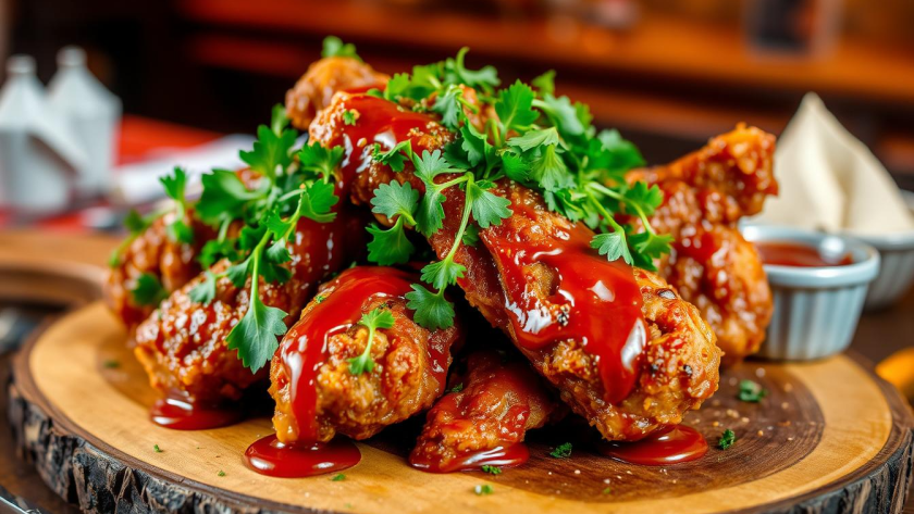 saucy fried chicken