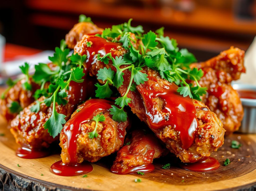 saucy fried chicken
