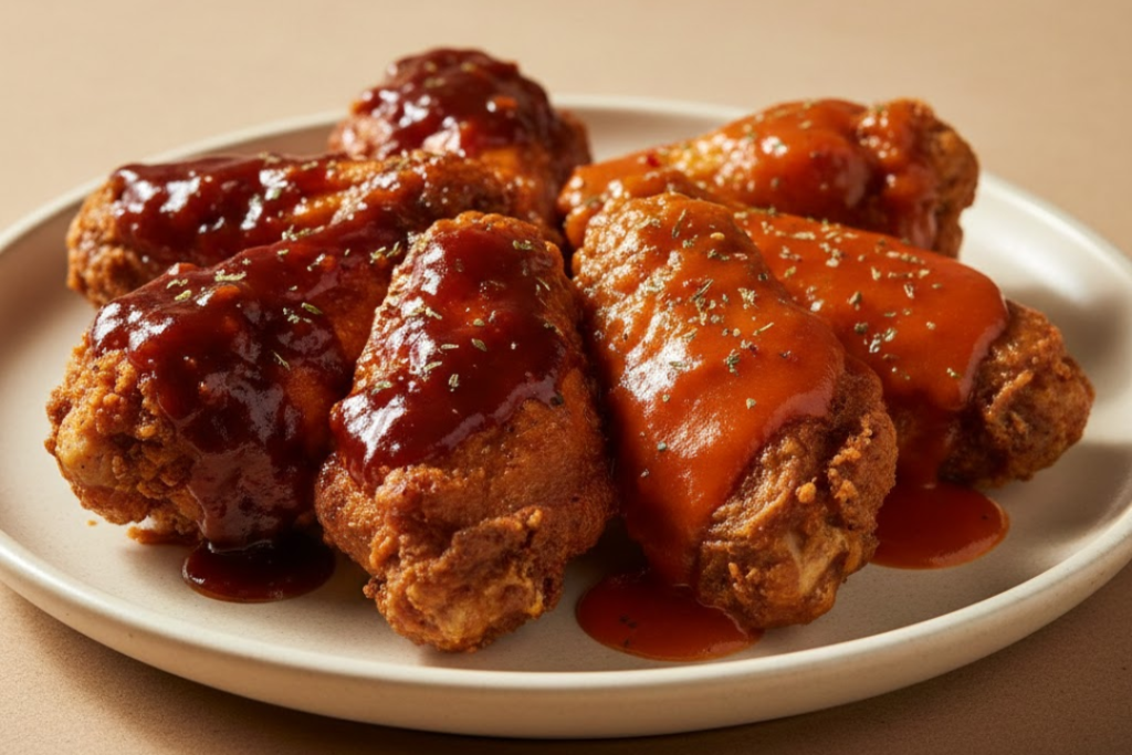 Sauce Clings Better: Buffalo or BBQ